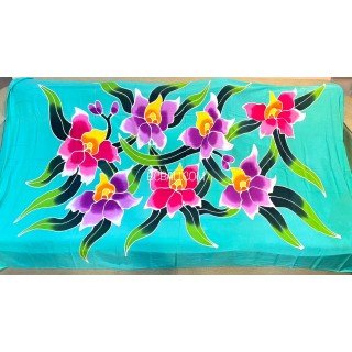 Hot Sale Rayon Sarong Hand Painted Floral Design